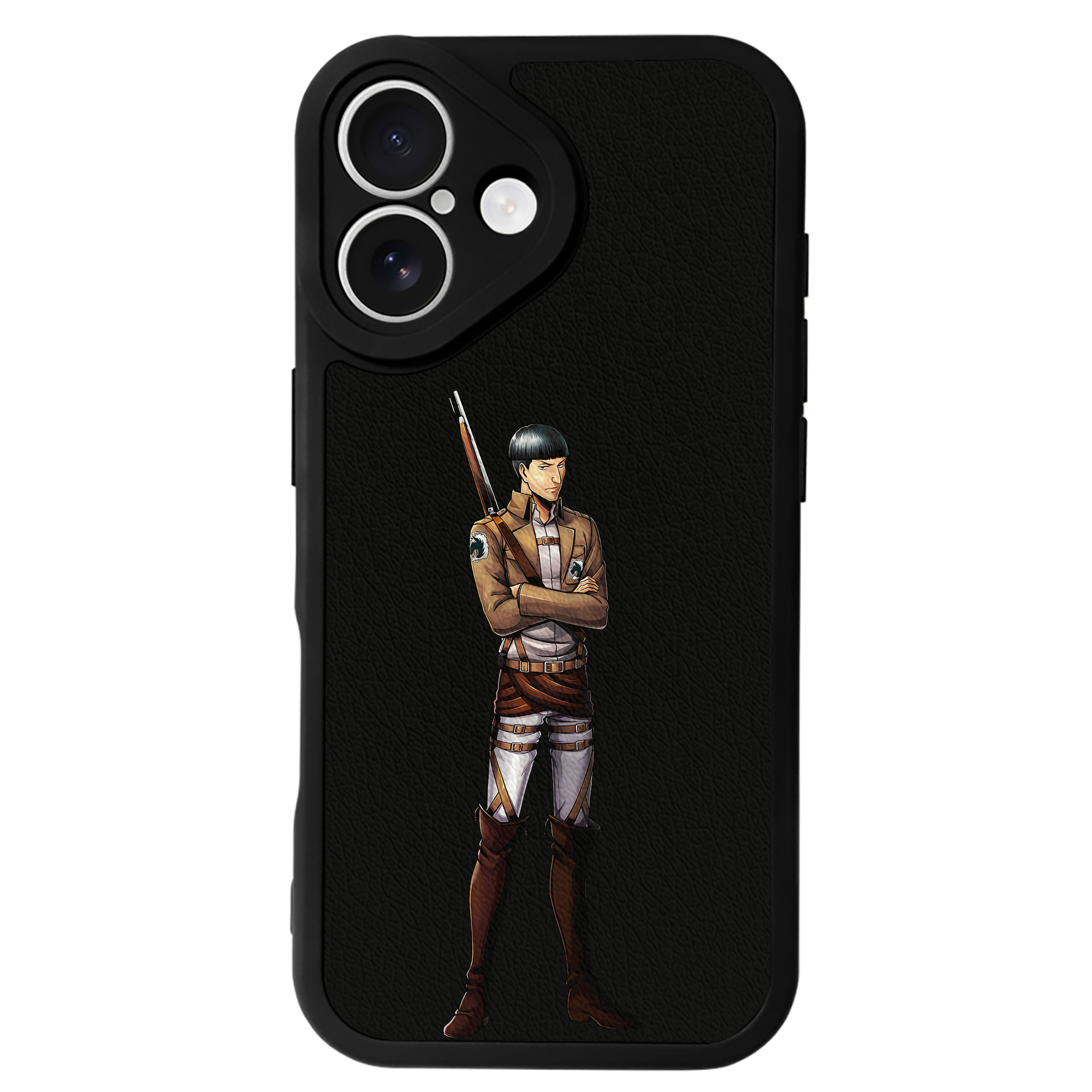 （画像用） 進撃の巨人 Attack on Titan 【iPhone 16シリーズ対応】シリコンスマホケース（レザー調） 材質：シリコン